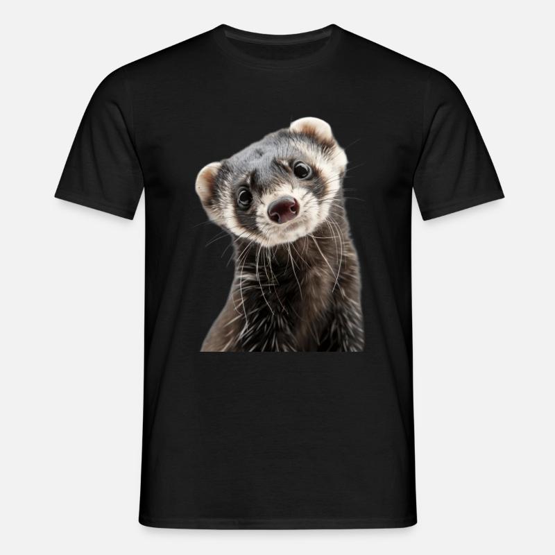 Frettchen - Männer T-Shirt - Schwarz
