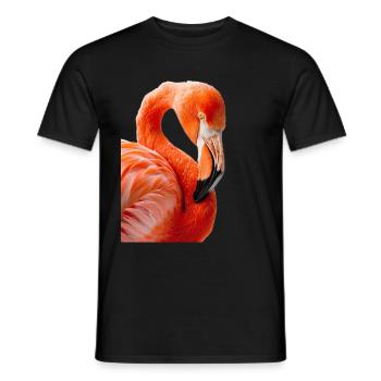 Flamingo - Männer T-Shirt - Schwarz - Vorne - AI Model Male 178 light (178cm)