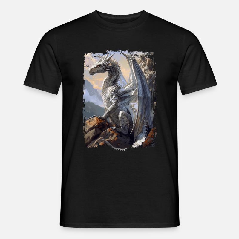 Drachen - Männer T-Shirt - Schwarz
