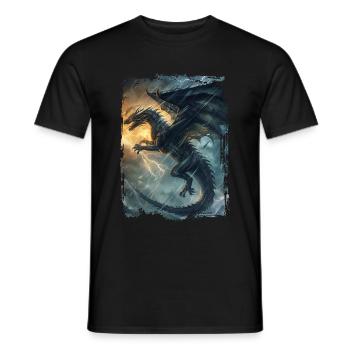 Kite - Men's T-Shirt - black - Front - AI Model Male 178 light (178cm)