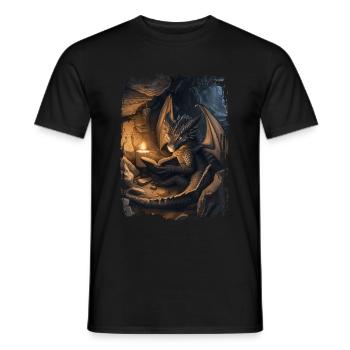 Kite - Men's T-Shirt - black - Front - AI Model Male 178 light (178cm)