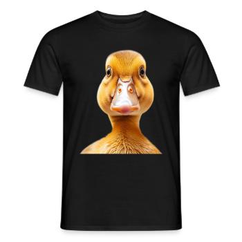 Duck - Men's T-Shirt - black - Front - AI Model Male 178 light (178cm)