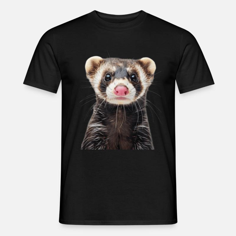 Frettchen - Männer T-Shirt - Schwarz