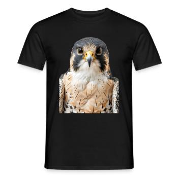 Falke - Männer T-Shirt - Schwarz - Vorne - AI Model Male 178 light (178cm)