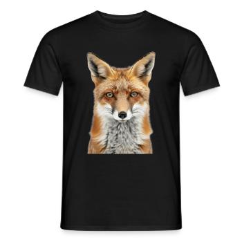 Fox - Men's T-Shirt - black - Front - AI Model Male 178 light (178cm)