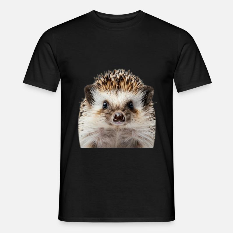 Igel - Männer T-Shirt - Schwarz