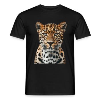 Leopard - Men's T-Shirt - black - Front - AI Model Male 178 light (178cm)