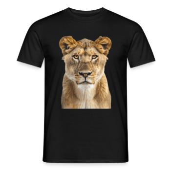 Lion - T-shirt homme - noir - Devant - AI Model Male 178 light (178cm)
