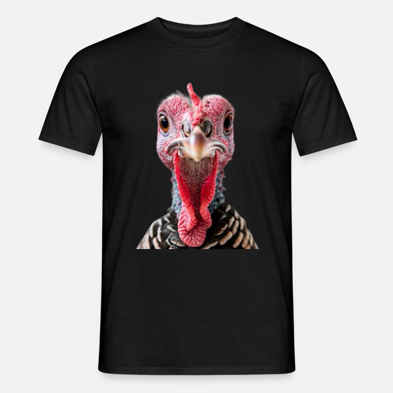 Truthahn - Männer T-Shirt - Schwarz