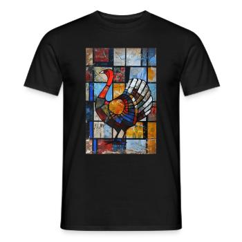 Truthahn - Männer T-Shirt - Schwarz - Vorne - AI Model Male 178 light (178cm)