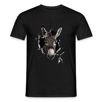 Donkey - Men's T-Shirt - black - Front - AI Model Male 178 light (178cm)