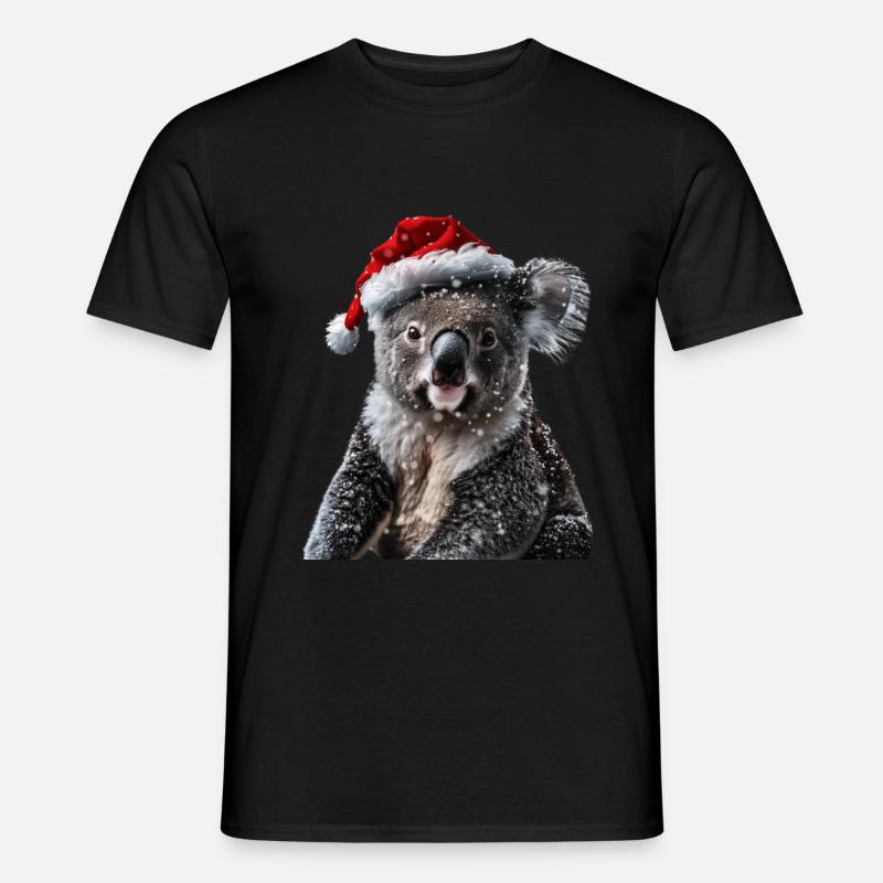 Koala - Männer T-Shirt - Schwarz