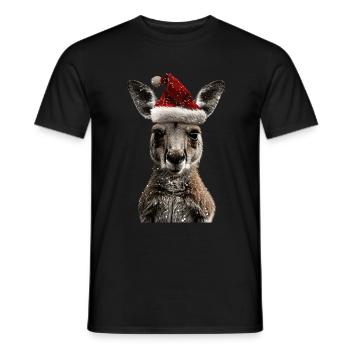 Kangaroo - Men's T-Shirt - black - Front - AI Model Male 178 light (178cm)