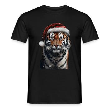 Tigre - T-shirt homme - noir - Devant - AI Model Male 178 light (178cm)