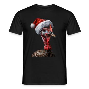 Truthahn - Männer T-Shirt - Schwarz - Vorne - AI Model Male 178 light (178cm)