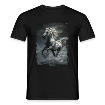 Appaloosa - Männer T-Shirt - Schwarz - Vorne - AI Model Male 178 light (178cm)