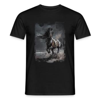 Arabic - Men's T-Shirt - black - Front - AI Model Male 178 light (178cm)