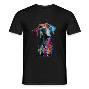 Chien - T-shirt homme - noir - Devant - AI Model Male 178 light (178cm)