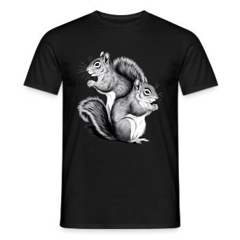 Squirrel - Men's T-Shirt - black - Front - AI Model Male 178 light (178cm)