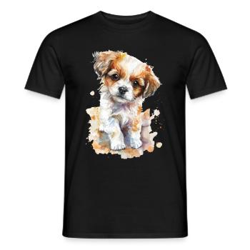 Chien - T-shirt homme - noir - Devant - AI Model Male 178 light (178cm)