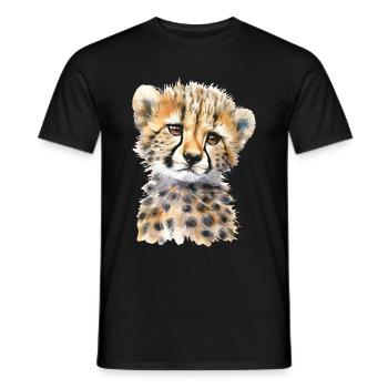 Cheetah - Men's T-Shirt - black - Front - AI Model Male 178 light (178cm)