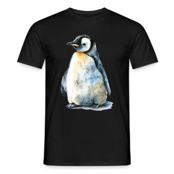 Penguin - Men's T-Shirt - black - Front - AI Model Male 178 light (178cm)