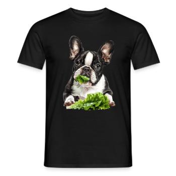 Chien - T-shirt homme - noir - Devant - AI Model Male 178 light (178cm)