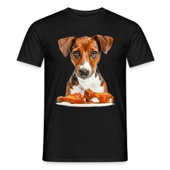 Chien - T-shirt homme - noir - Devant - AI Model Male 178 light (178cm)
