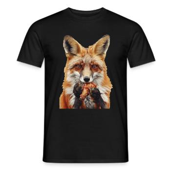Fuchs - Männer T-Shirt - Schwarz - Vorne - AI Model Male 178 light (178cm)