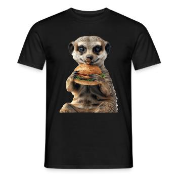 Suricate - T-shirt homme - noir - Devant - AI Model Male 178 light (178cm)
