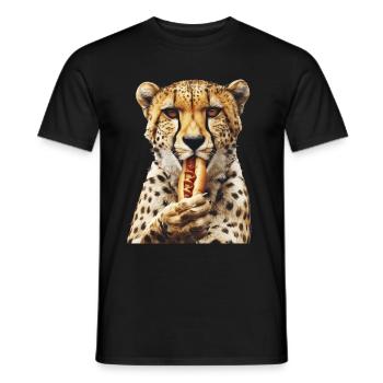 Cheetah - Men's T-Shirt - black - Front - AI Model Male 178 light (178cm)