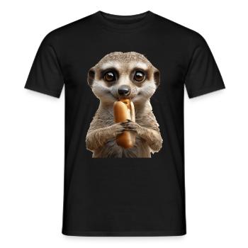 Suricate - T-shirt homme - noir - Devant - AI Model Male 178 light (178cm)