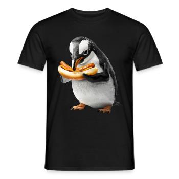 Penguin - Men's T-Shirt - black - Front - AI Model Male 178 light (178cm)