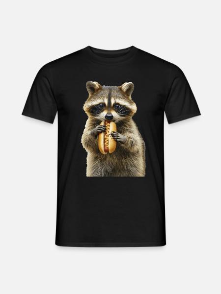 Raccoon - Men's T-Shirt - black