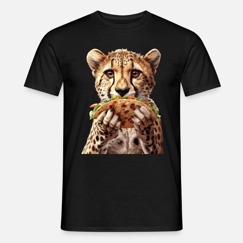 Gepard - Männer T-Shirt - Schwarz