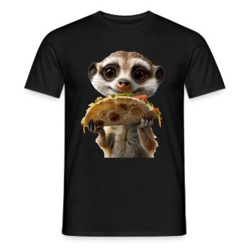 Suricate - T-shirt homme - noir - Devant - AI Model Male 178 light (178cm)