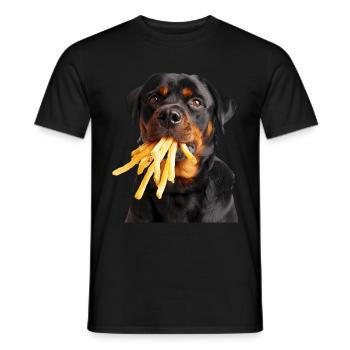 Rottweiler - T-shirt homme - noir - Devant - AI Model Male 178 light (178cm)