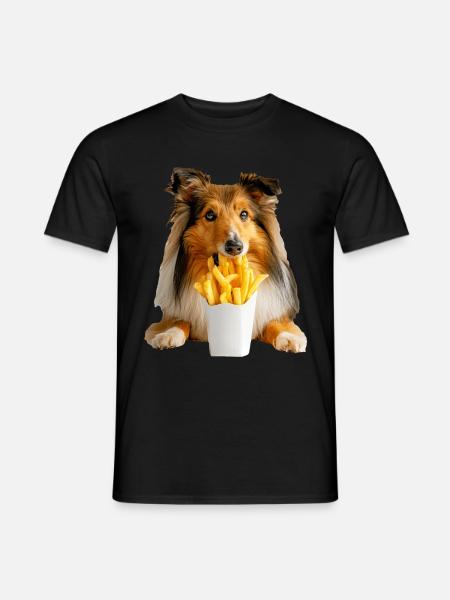 Shetland Sheepdog - Men's T-Shirt - black
