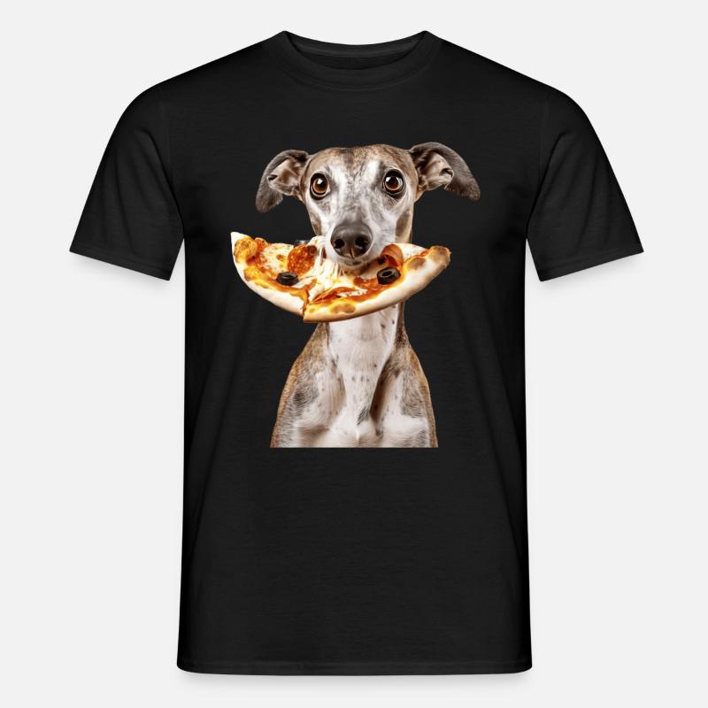 Windhund - Männer T-Shirt - Schwarz