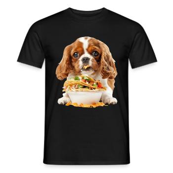 Cavalier King Spaniel - Männer T-Shirt - Schwarz - Vorne - AI Model Male 178 light (178cm)