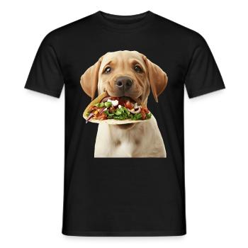 Labrador Retriever - Men's T-Shirt - black - Front - AI Model Male 178 light (178cm)