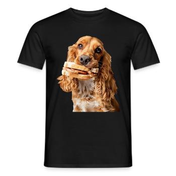 Cocker Spaniel - T-shirt homme - noir - Devant - AI Model Male 178 light (178cm)