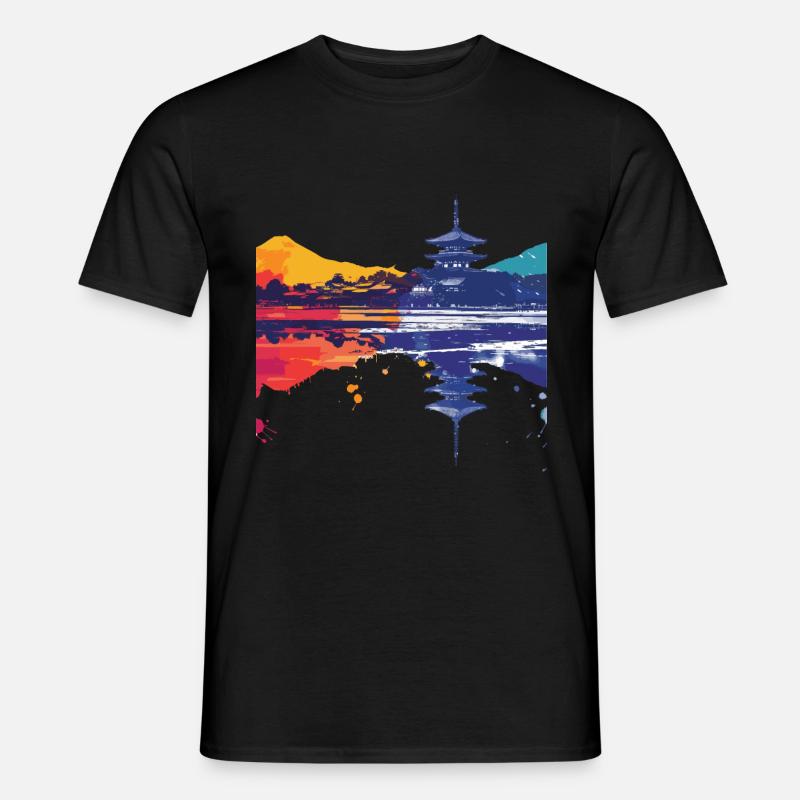 Kamakura - Männer T-Shirt - Schwarz