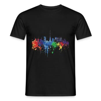 Ōta - Männer T-Shirt - Schwarz - Vorne - AI Model Male 178 light (178cm)