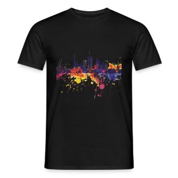 Utrecht - Männer T-Shirt - Schwarz - Vorne - AI Model Male 178 light (178cm)