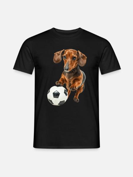 Dackel - Männer T-Shirt - Schwarz