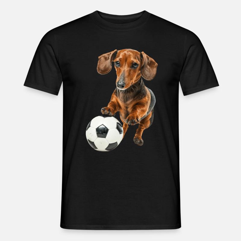 Dackel - Männer T-Shirt - Schwarz