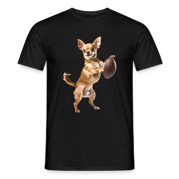 Chihuahua - T-shirt homme - noir - Devant - AI Model Male 178 light (178cm)
