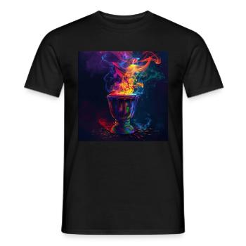 Schlagzeug - Männer T-Shirt - Schwarz - Vorne - AI Model Male 178 light (178cm)