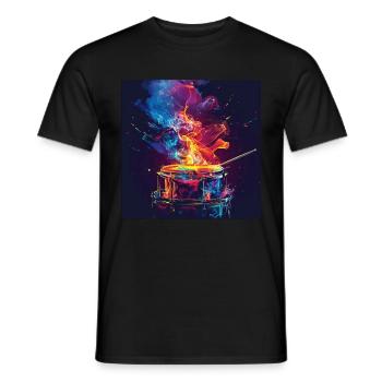 Percussion - Men's T-Shirt - black - Front - AI Model Male 178 light (178cm)